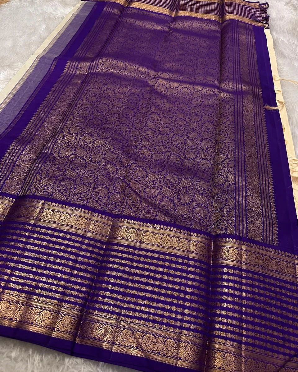 Imbrication Beige Soft Silk Saree With Surpassing Blouse Piece